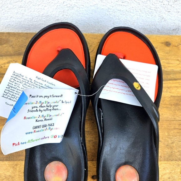 Hawaiian Jellys Ultra Comfort Kilauea Volcano Unisex  Sandals Men's 10 - Picture 10 of 15